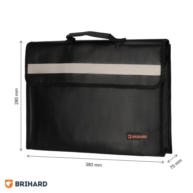 Brihard Fire Proof Documents Case