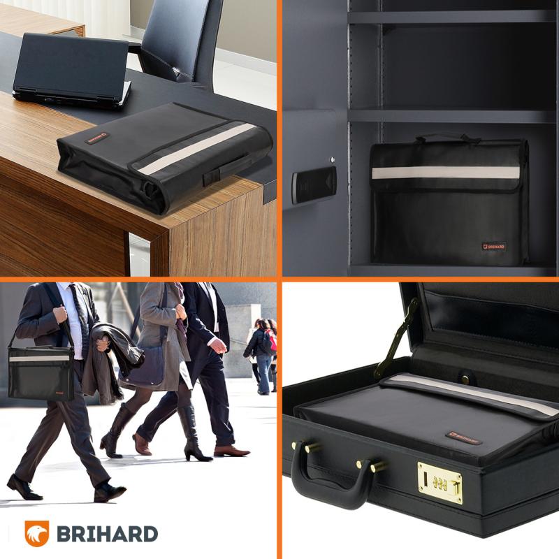 Brihard Fire Proof Documents Case