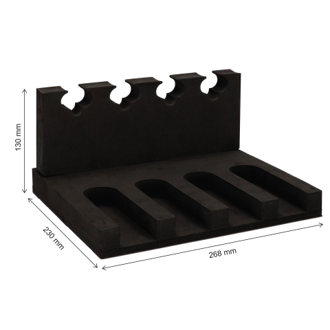 Brihard 4-ginklų 3D putų laikiklis ginklams