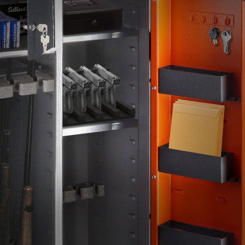 Brihard 4-ginklų 3D putų laikiklis ginklams