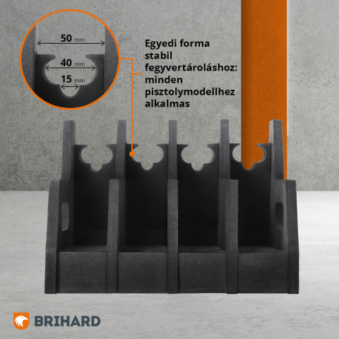 Brihard Advanced 4 ginklų putų laikiklis