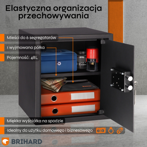 Brihard Business K Black Pearl baldų seifas