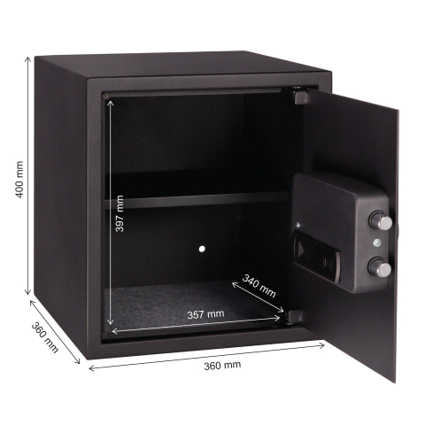 Brihard Business LED E Black Pearl baldų seifas