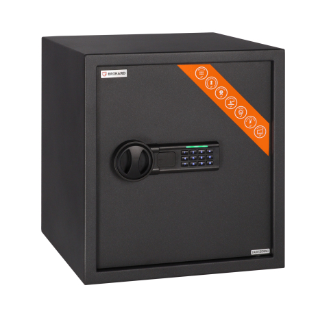 Brihard Business LED E Black Pearl baldų seifas