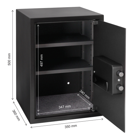 Brihard Business XL Biometric Black Pearl biuro seifas