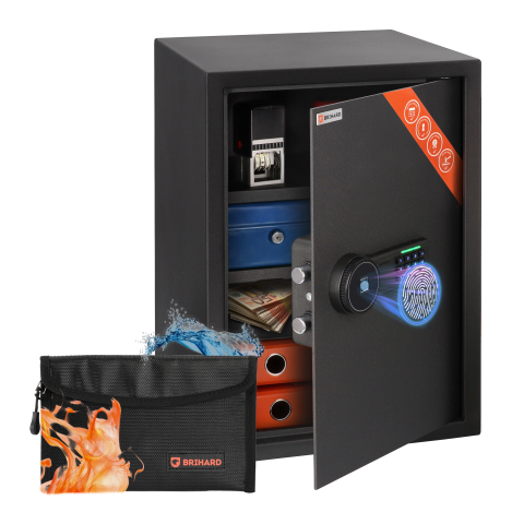 Brihard Business XL Biometric Black Pearl biuro seifas