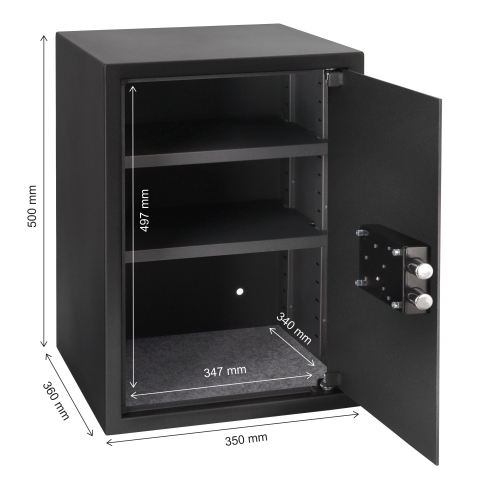 Brihard Business XL K Black Pearl biuro seifas