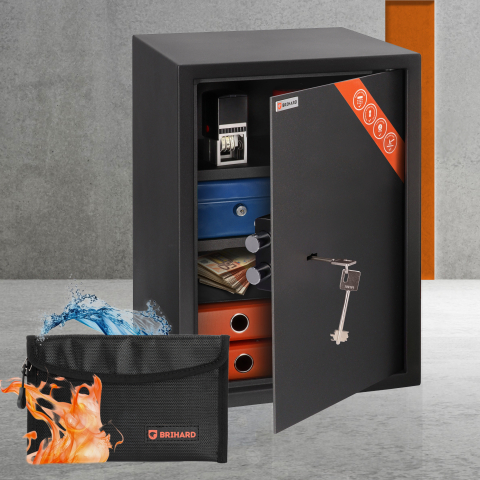 Brihard Business XL K Black Pearl biuro seifas
