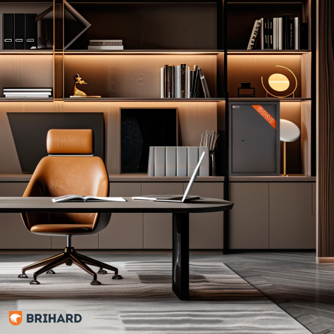 Brihard Business XL K Black Pearl biuro seifas