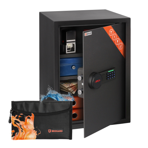 Brihard Business XL LCD E Black Pearl biuro seifas