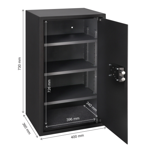 Brihard Business XXL K Black Pearl biuro seifas