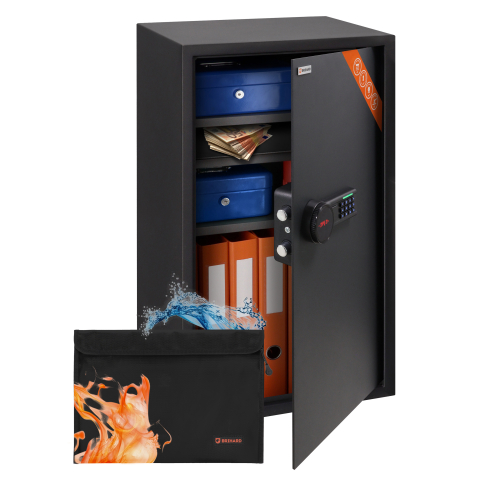 Brihard Business XXL LCD E Black Pearl biuro seifas