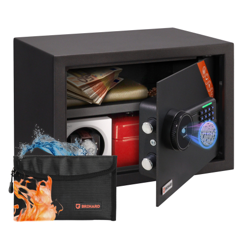 Brihard Family Biometric Black Pearl baldų seifas