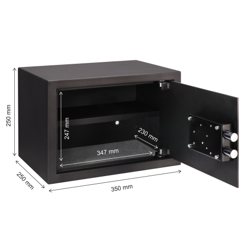 Brihard Family K Black Pearl baldų seifas