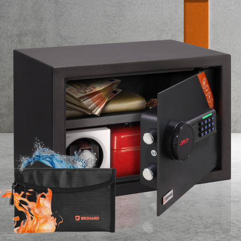 Brihard Family LCD Black Pearl baldų seifas