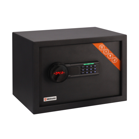 Brihard Family LCD Black Pearl baldų seifas