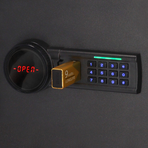 Brihard Family LCD Black Pearl baldų seifas