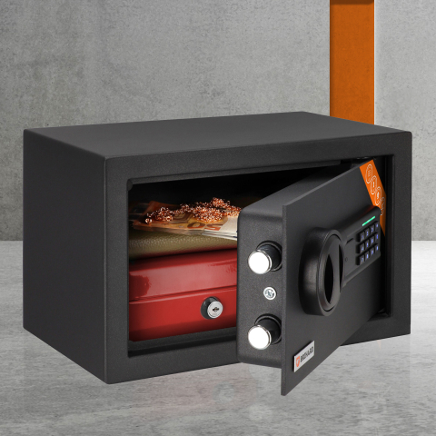 Brihard Home LED E Black Pearl baldų seifas