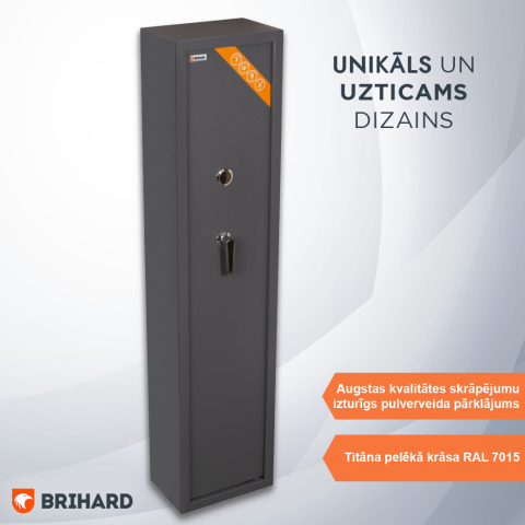 BRIHARD HUNTER 3 K ginklų seifas 3 šautuvams