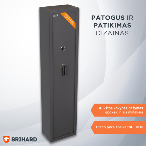 BRIHARD HUNTER 3 K ginklų seifas 3 šautuvams
