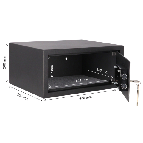 Brihard Laptop K Black Pearl nešiojamųjų kompiuterių seifas