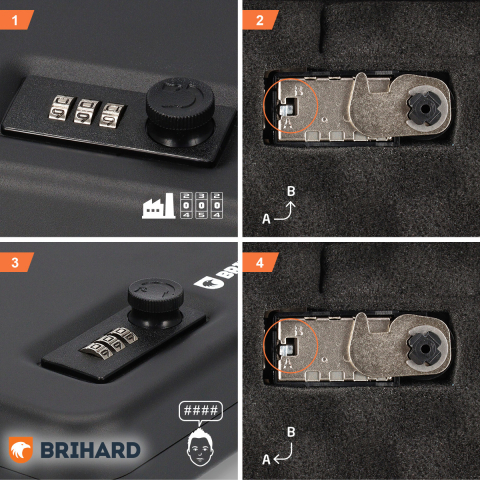 Brihard nešiojamas lagaminas Combination XXL