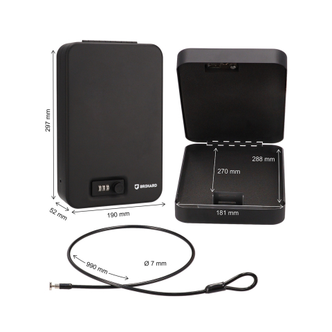 Brihard nešiojamas lagaminas Combination XXL