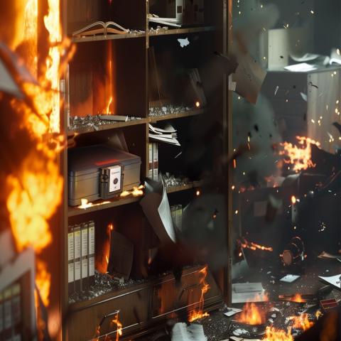 Brihard nešiojama ugniai atspari dėžė 2017 A4 K