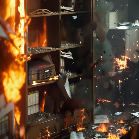 Brihard nešiojamas seifas nuo ugnies 2125N A4 C